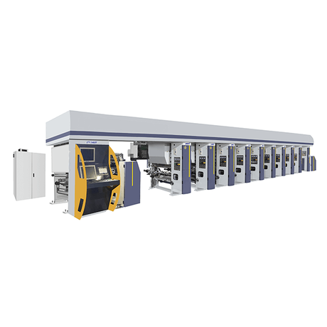 GWASY-A Высокоскоростная 7-моторная 8-цветная машина для глубокой печати со скоростью 180 м/мин (размотка и перемотка снаружи)