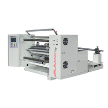 Горизонтальная высокоскоростная бобинорезательная машина с ПЛК для пластиковой пленки